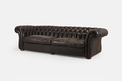 Lot 590 - A large two-piece chesterfield sofa by Terence Conran