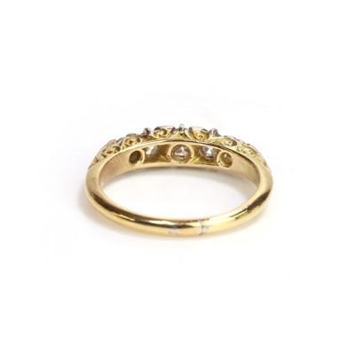 Lot 37 - A five stone diamond ring