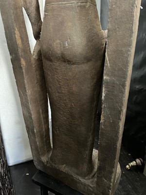 Lot 288 - A pre-Khmer carved sandstone figure of Vishnu