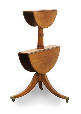 Lot 503 - A George III mahogany two tier whatnot