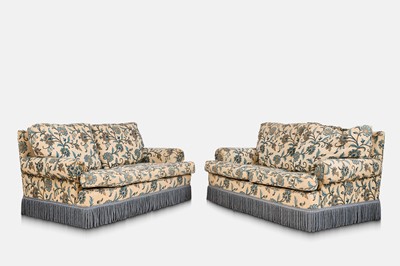 Lot 229 - A pair of two-seater sofas