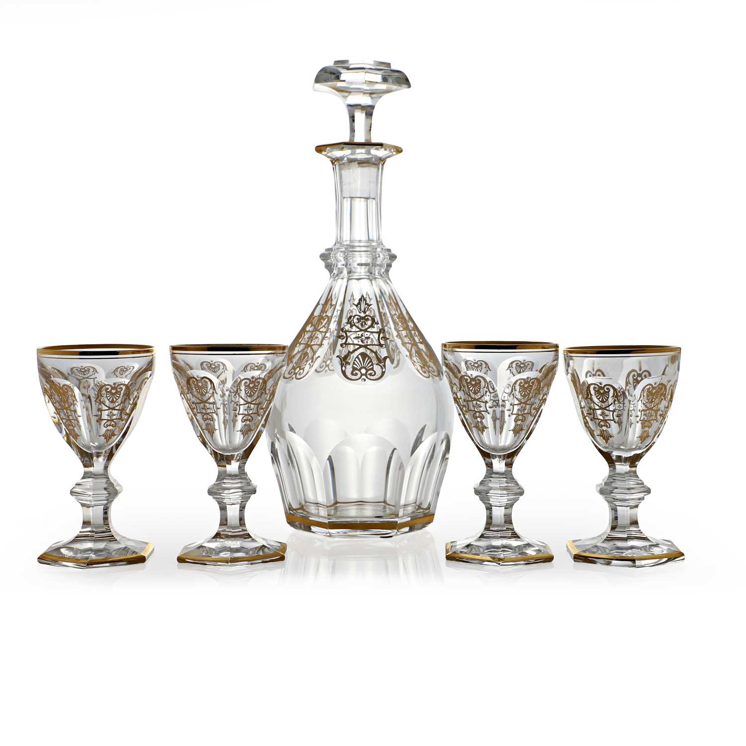 Lot 160 - A Baccarat 'Harcourt Empire' glass table service