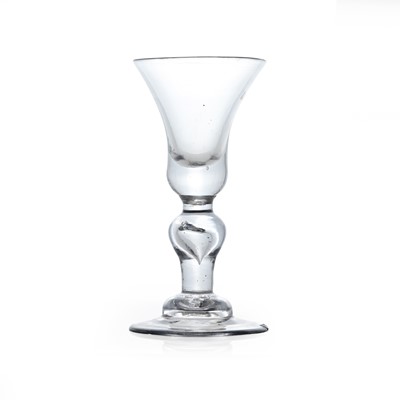Lot 2 - A baluster wine glass