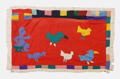 Lot 288 - An Asafo appliqué hanging