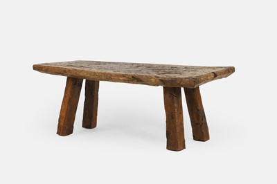 Lot 199 - A rustic pig bench