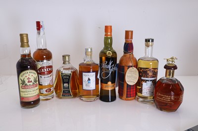 Lot 393 - A selection of whiskies