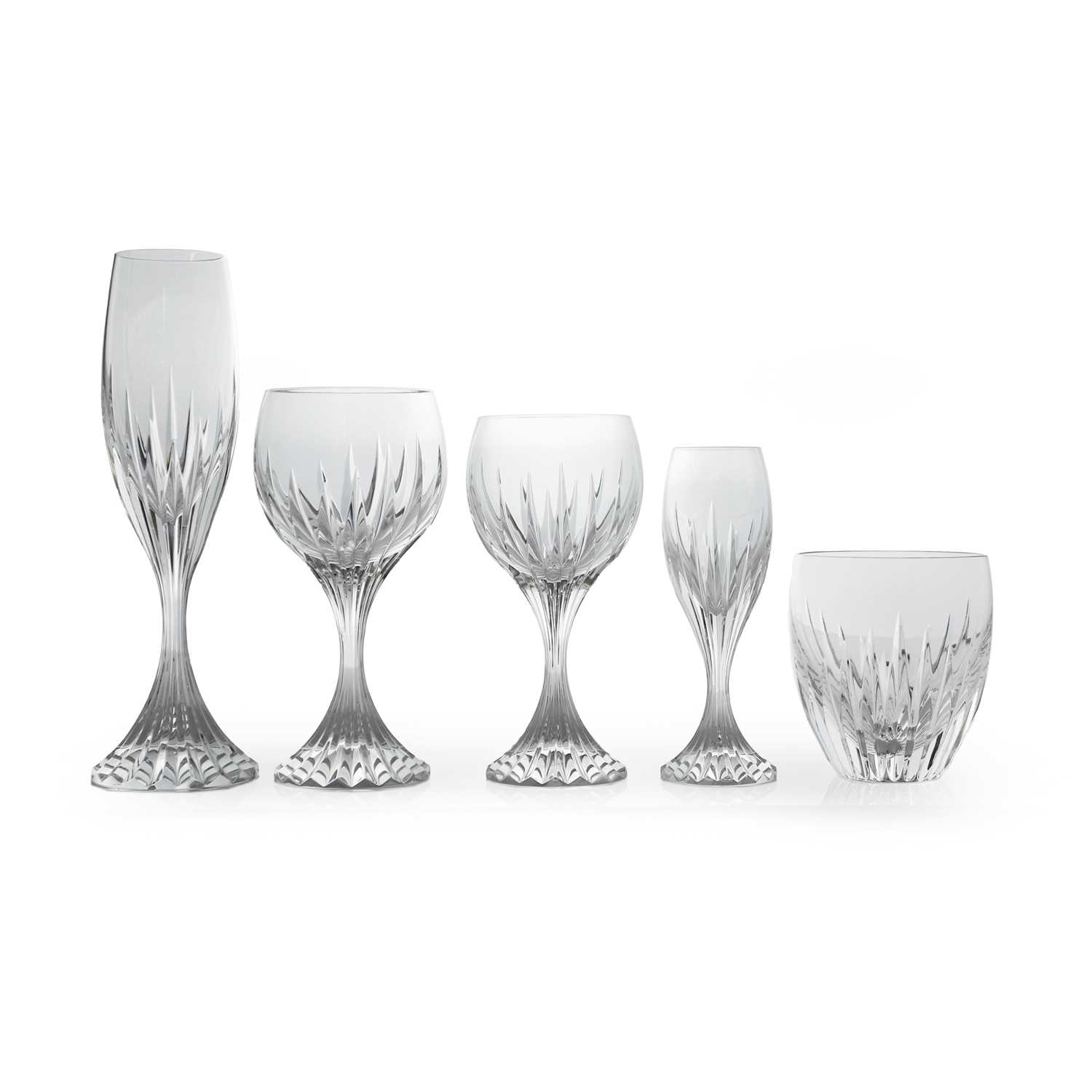Lot 163 - A Baccarat 'Masséna' cut-glass table service
