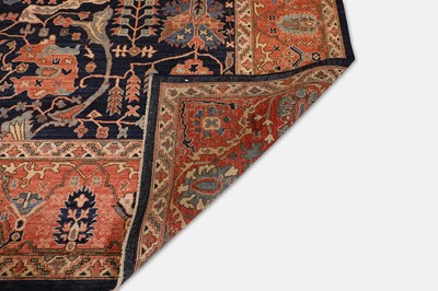 Lot 30 - A wool carpet of Persian Heriz design