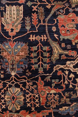 Lot 30 - A wool carpet of Persian Heriz design