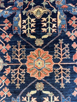 Lot 30 - A wool carpet of Persian Heriz design