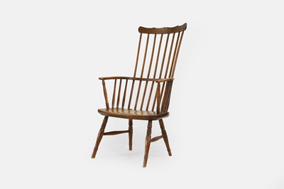 Lot 146 - An ash and elm Windsor chair