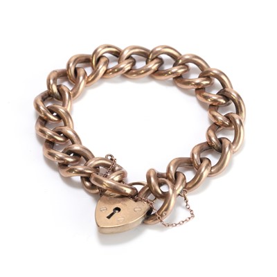 Lot 351 - A 9ct gold curb link bracelet