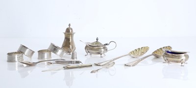 Lot 10 - A collection of silver items