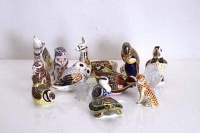 Lot 119 - A collection of fourteen Royal Crown Derby paperweights