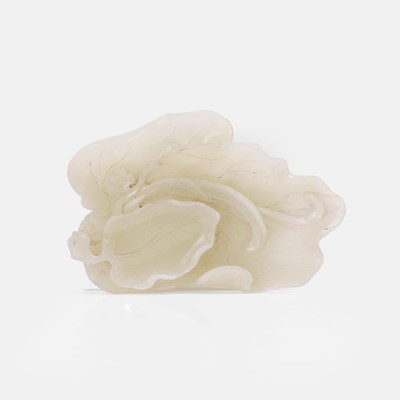 Lot 136 - A Chinese jade brush lick