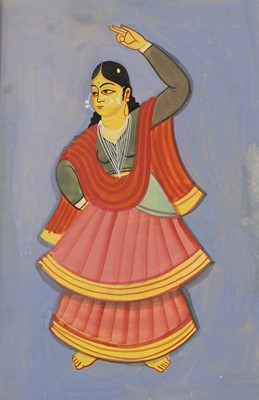 Lot 263 - An album of ten Indian Kalighat paintings of local tradesmen and women