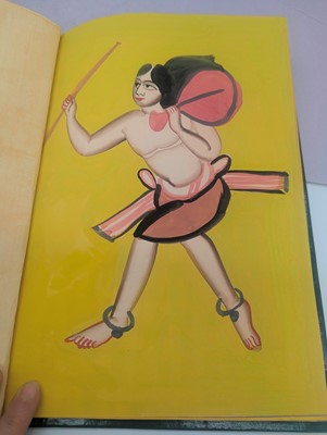 Lot 263 - An album of ten Indian Kalighat paintings of local tradesmen and women