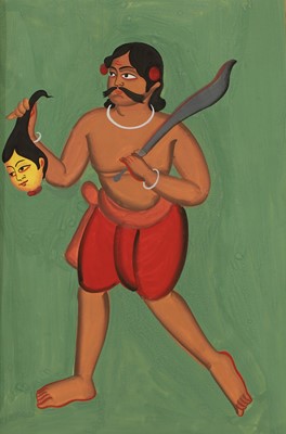 Lot 263 - An album of ten Indian Kalighat paintings of local tradesmen and women