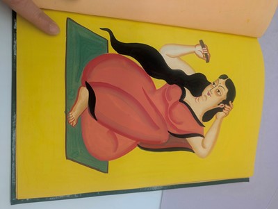 Lot 263 - An album of ten Indian Kalighat paintings of local tradesmen and women