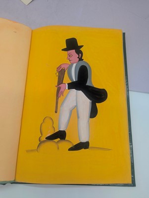 Lot 263 - An album of ten Indian Kalighat paintings of local tradesmen and women