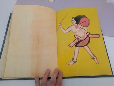 Lot 263 - An album of ten Indian Kalighat paintings of local tradesmen and women