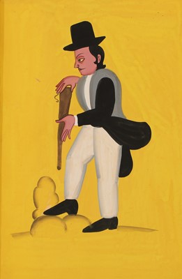 Lot 263 - An album of ten Indian Kalighat paintings of local tradesmen and women
