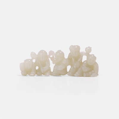 Lot 132 - A Chinese jade carving