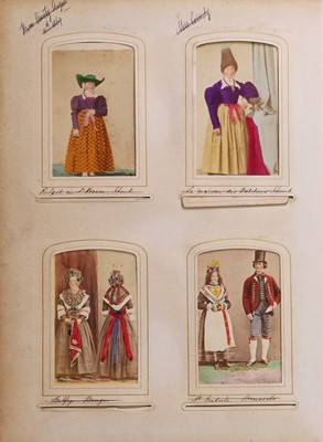Lot 38 - Two Victorian Photograph Albums: 1- Over 145 'cartes de visite photographs'