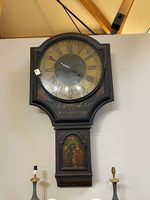 Lot 164 - A tavern clock by Richard Kenfield of Winchester