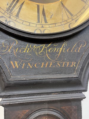 Lot 164 - A tavern clock by Richard Kenfield of Winchester