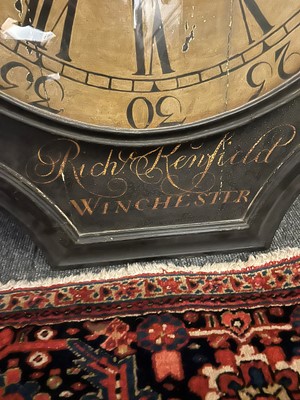 Lot 164 - A tavern clock by Richard Kenfield of Winchester