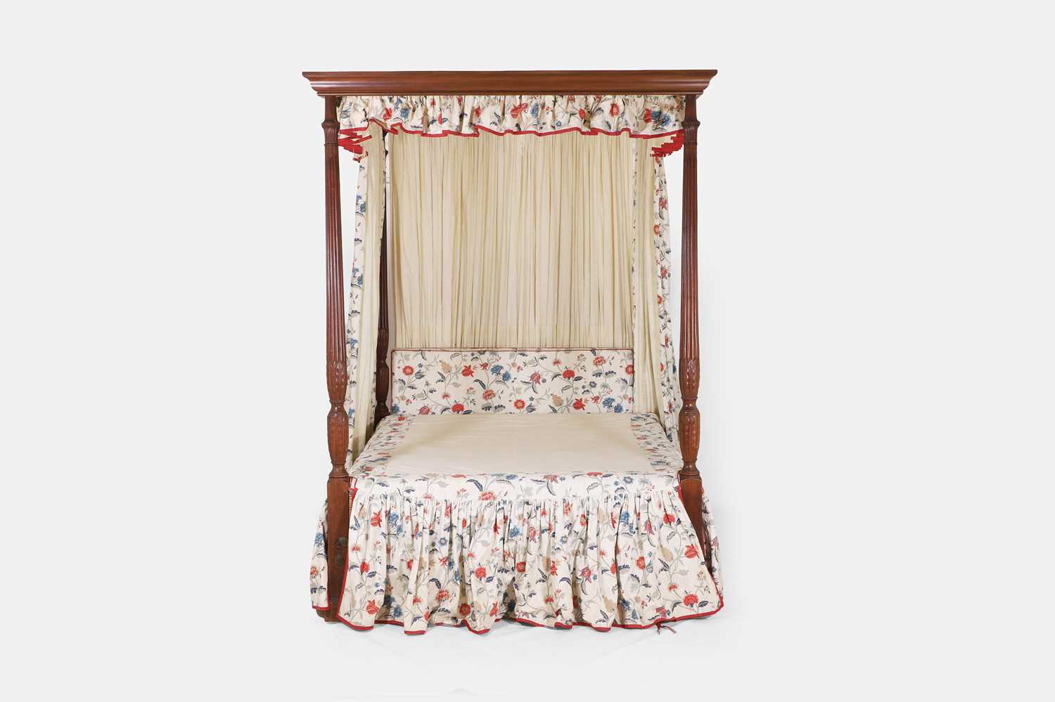 Lot 149 - A George III Hepplewhite-style four-poster bed