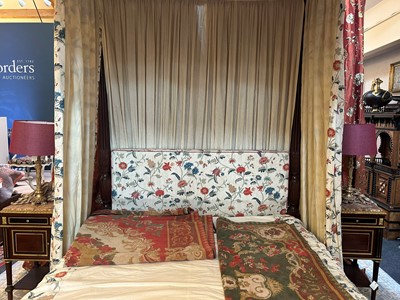 Lot 149 - A George III Hepplewhite-style four-poster bed