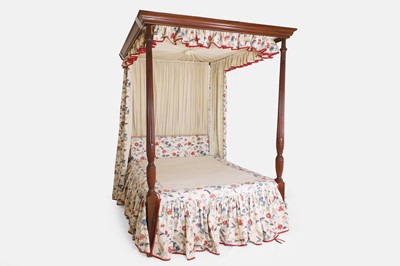 Lot 149 - A George III Hepplewhite-style four-poster bed