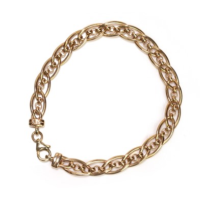 Lot 345 - A 9ct gold bracelet