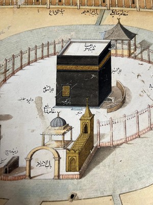 Lot 302 - A three-quarter aerial of the Sacred Enclosure 'Masjid al-Haram' in Mecca