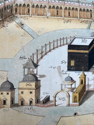 Lot 302 - A three-quarter aerial of the Sacred Enclosure 'Masjid al-Haram' in Mecca