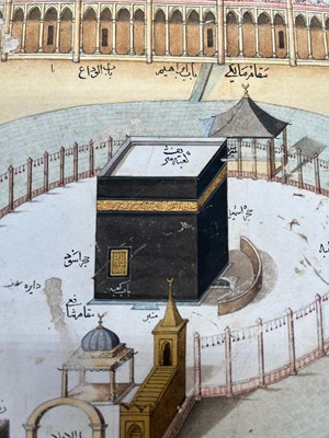 Lot 302 - A three-quarter aerial of the Sacred Enclosure 'Masjid al-Haram' in Mecca