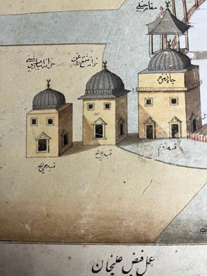 Lot 302 - A three-quarter aerial of the Sacred Enclosure 'Masjid al-Haram' in Mecca