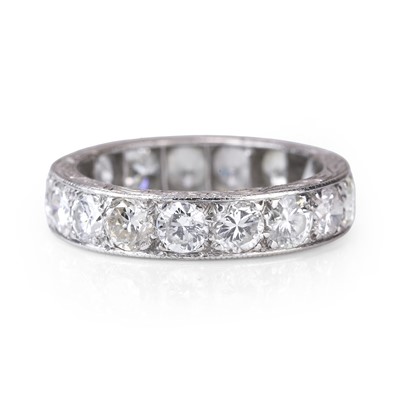 Lot 103 - A diamond full eternity ring