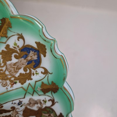 Lot 52 - A very large Biedermeier glass vase and cover
