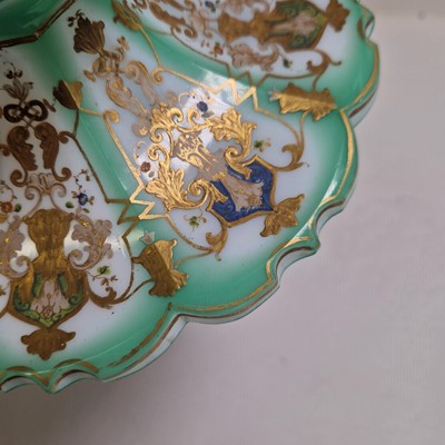 Lot 52 - A very large Biedermeier glass vase and cover