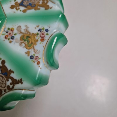 Lot 52 - A very large Biedermeier glass vase and cover