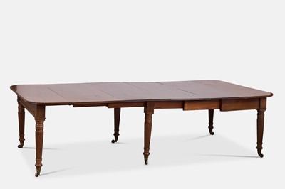 Lot 93 - A George IV 'imperial' action extending mahogany dining table