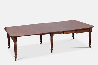 Lot 93 - A George IV 'imperial' action extending mahogany dining table