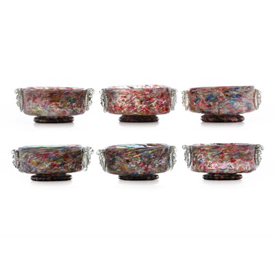 Lot 56 - A set of Salviati glass bowls