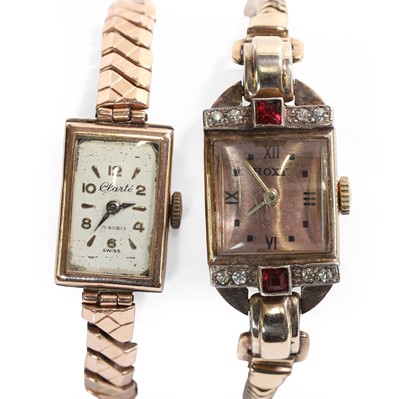 Lot 302 - Two ladies' mechanical dress watches