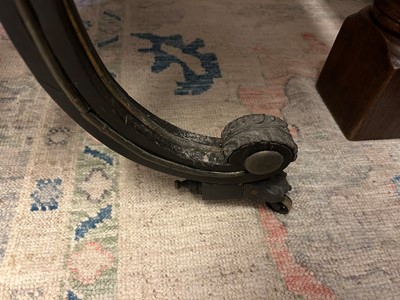 Lot 534 - A Regency ebonised and parcel-gilt writing table