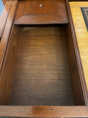 Lot 525 - A Victorian teak and brass-bound campaign chest