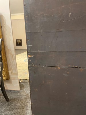 Lot 525 - A Victorian teak and brass-bound campaign chest